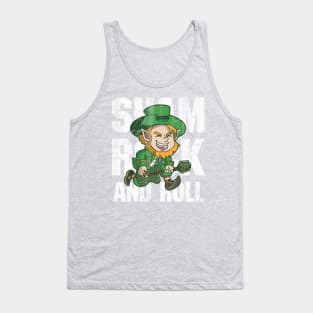 Shamrock and Roll Leprechaun Guitar Tank Top